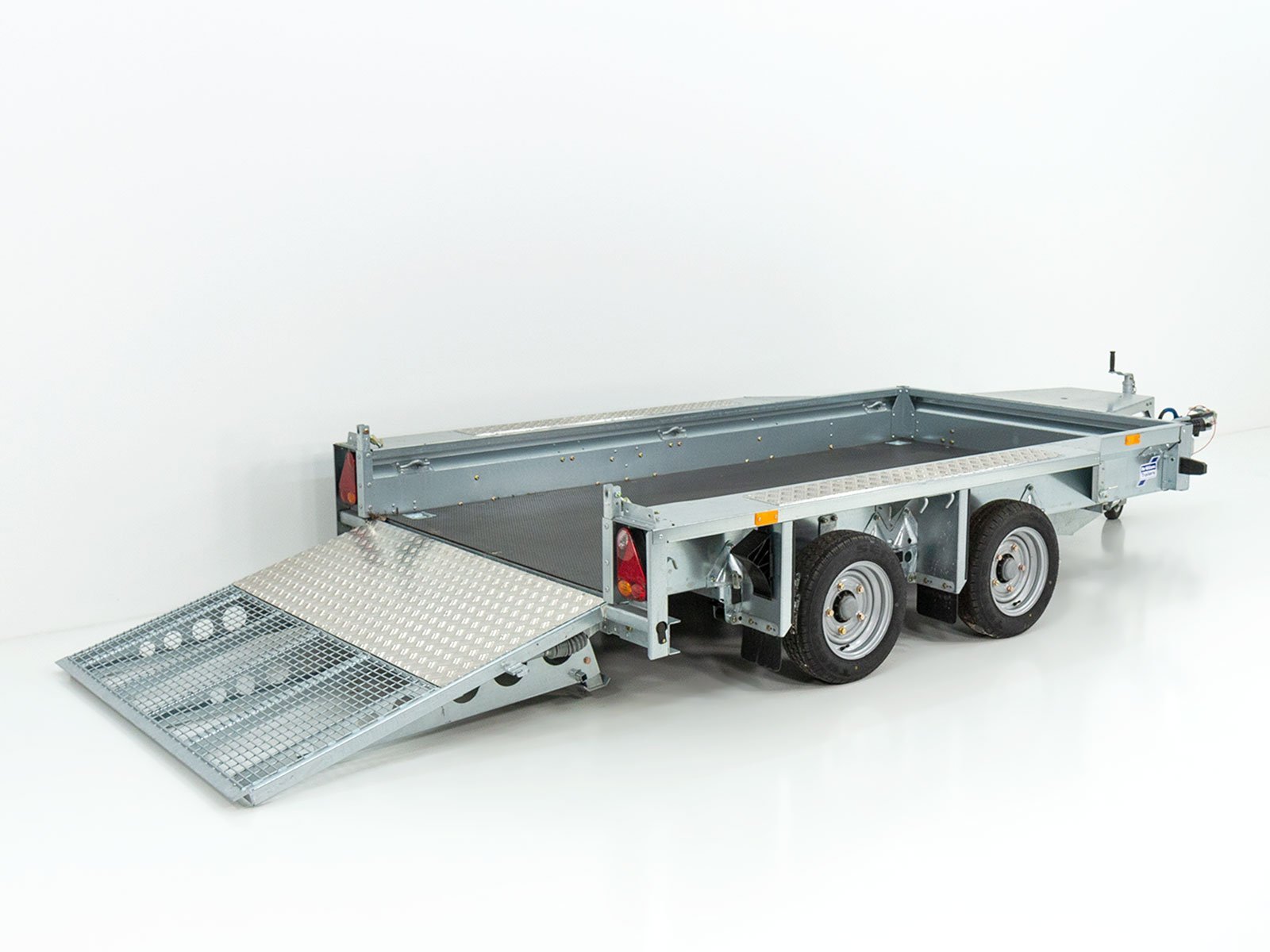 2026_07_0370_01.jpg Ifor Williams Baumaschinenanhänger GX105 157×303 2,7t|Auffahrrampe - Image 1