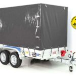 Anhänger mit Plane 150x300cm 2600kg | Typ 7.26 | Hochplane 180 cm – Anthrazit-Neu