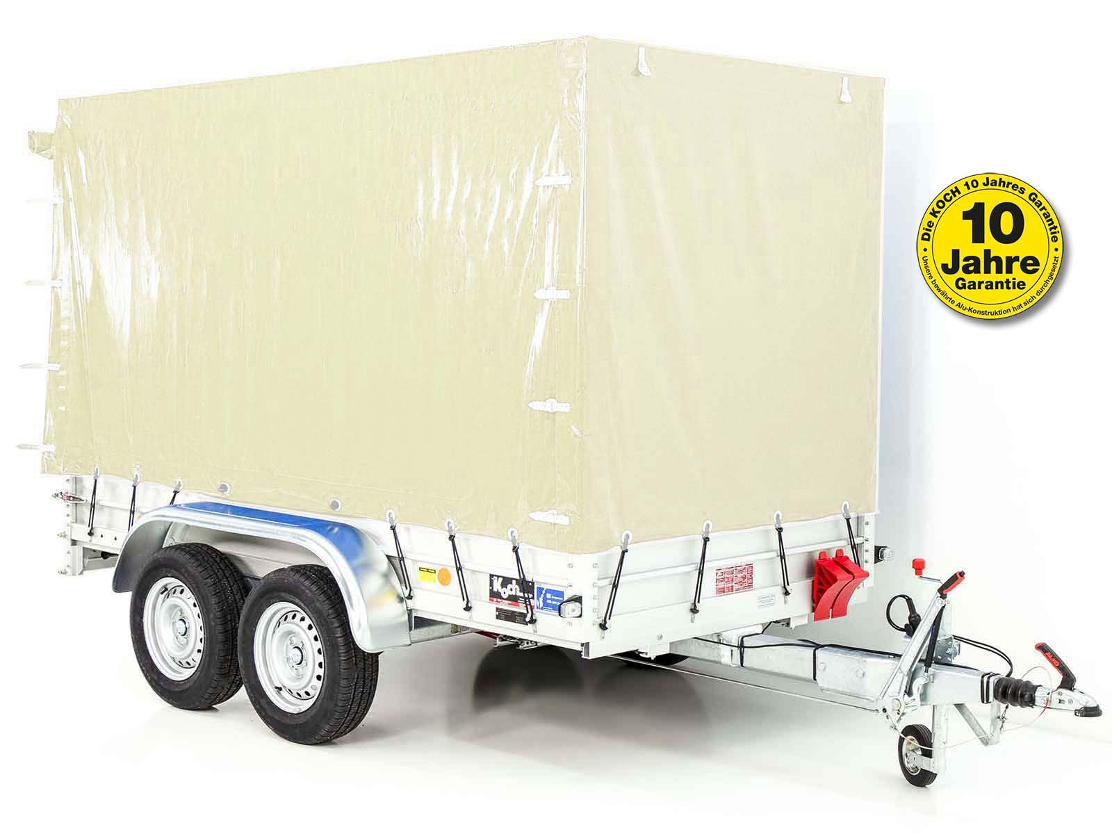 2026_07_16tam-1.jpg Anhänger mit Plane 150x300cm 2600kg | Typ 7.26 | Hochplane 180 cm – Elfenbein Beige-Neu - Image 1