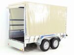 Anhänger mit Plane 150x300cm 2600kg | Typ 7.26 | Hochplane 180 cm – Elfenbein Beige-Neu - Image 3