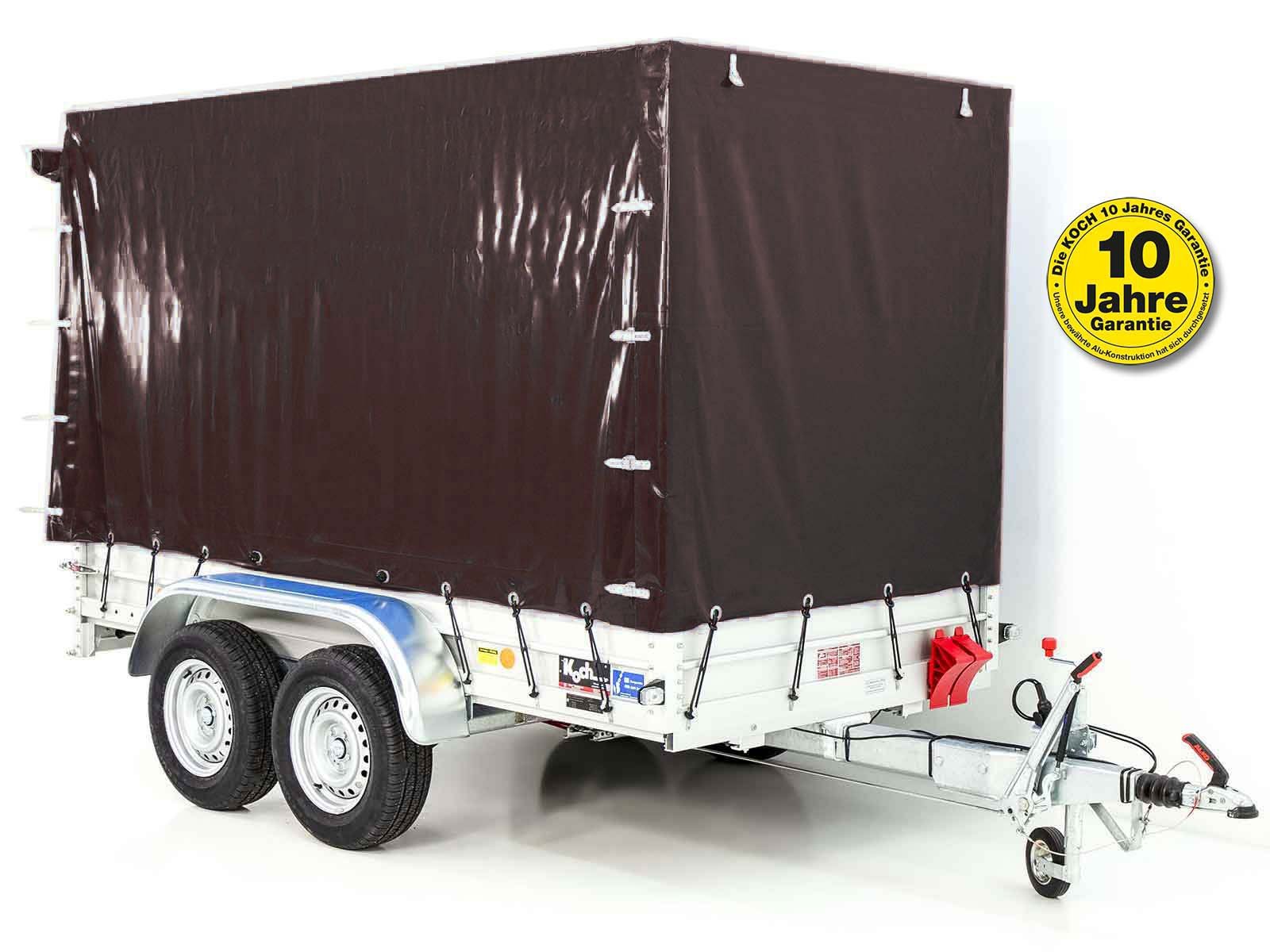 2026_07_18tam-1.jpg Anhänger mit Plane 150x300cm 2600kg | Typ 7.26 | Hochplane 180 cm – Schwarz-Neu - Image 1