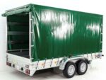 Anhänger mit Plane 185×400 cm 2600 kg | Typ 10.26 | Hochplane 200 cm – Grün-Neu - Image 10