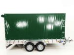 Anhänger mit Plane 185×400 cm 2600 kg | Typ 10.26 | Hochplane 200 cm – Grün-Neu - Image 2