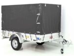Anhänger mit Plane 125x250cm 750kg | Typ U4 | Hochplane 140 cm Profi | Anthrazit-Neu