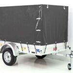 Anhänger mit Plane 125x250cm 750kg | Typ U4 | Hochplane 140 cm Profi | Anthrazit-Neu