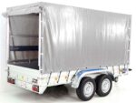 Anhänger mit Plane 150x350cm 2600kg | Typ 8.26 | Hochplane 180cm Silber-Neu - Image 5
