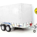 Anhänger mit Plane 150x350cm 2600kg | Typ 8.26 | Hochplane 180cm – Weiß-Neu