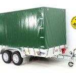 Anhänger mit Plane 150x350cm 2600kg | Typ 8.26 | Hochplane 180cm – Grün-Neu