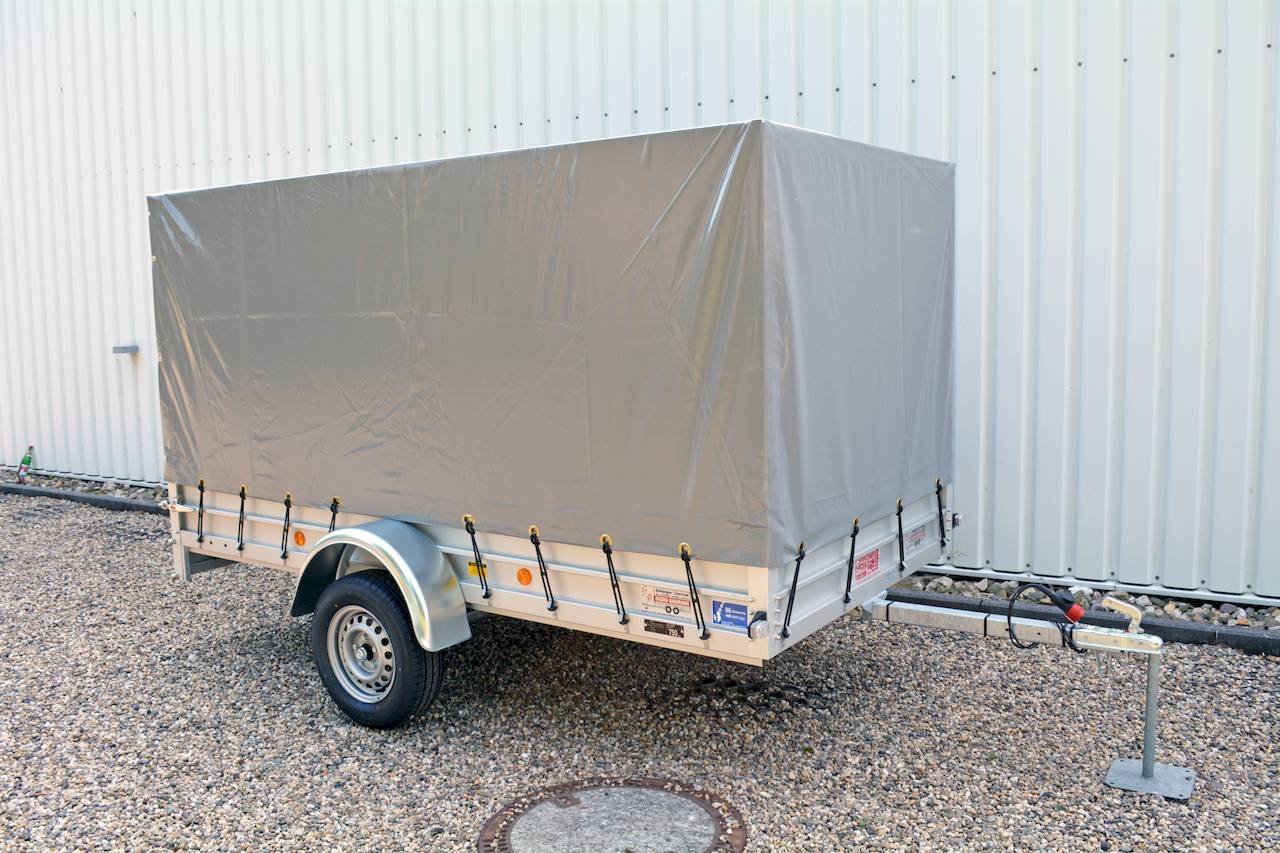 2026_07_Koch20Anhnger20U720Planenanhnger20150cm20Hobby_1.jpg Koch-Anhänger U7 Planenanhänger 750kg 300x150x150cm Aluminium mit Plane - Image 1