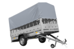 1-Achs-Anhänger GARDEN TRAILER 264 KIPP mit Laubgitteraufsatz, grauer Hochplane, Hochspriegel und Stützrad - Image 7