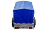Anhänger 150 KIPP 150×106 cm [mit blauer Hochplane, Hochspriegel und Stützrad] - Image 7