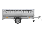 Anhänger 264×150 UNITRAILER GARDEN 265 KIPP mit Gitterwänden, H-0-Rahmen und grauer Plane - Image 7