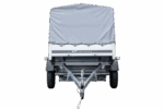 Anhänger Pkw 230×125 Garden Trailer 230 KIPP Unitrailer 750 kg mit Stützrad, Hochplane und Hochspriegel - Image 6