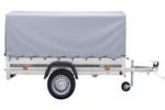 Anhänger Pkw 230×125 Garden Trailer 230 KIPP Unitrailer 750 kg mit Stützrad, Hochplane und Hochspriegel - Image 3