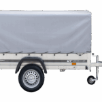 Anhänger Pkw 230×125 Garden Trailer 230 KIPP Unitrailer 750 kg mit Stützrad, Hochplane und Hochspriegel