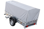 Anhänger Pkw 230×125 Garden Trailer 230 KIPP Unitrailer 750 kg mit Stützrad, Hochplane und Hochspriegel - Image 7
