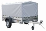 Anhänger Pkw 230×125 Garden Trailer 230 KIPP Unitrailer 750 kg mit Stützrad, Hochplane und Hochspriegel - Image 4