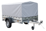 Anhänger Pkw 230×125 Garden Trailer 230 KIPP Unitrailer 750 kg mit Stützrad, Hochplane und Hochspriegel-Neu - Image 6
