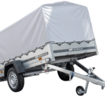 Anhänger Pkw 230×125 Garden Trailer 230 KIPP Unitrailer 750 kg mit Stützrad, Hochplane und Hochspriegel
