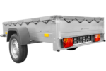 Anhänger für Pkws Garden Trailer 201 KIPP 200×125 cm 750 kg [mit Flachplane, Stützrad und Flachplaneträger] - Image 4