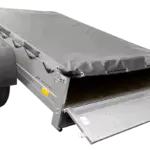 Anhänger für Pkws Garden Trailer 201 KIPP 200×125 cm 750 kg [mit Flachplane, Stützrad und Flachplaneträger]