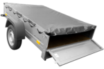 Anhänger für Pkws Garden Trailer 201 KIPP 200×125 cm 750 kg [mit Flachplane, Stützrad und Flachplaneträger] - Image 7
