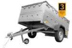 Anhänger kippbar Garden Trailer 201 KIPP mit zusätzlichen Bordwänden, Stützrad und Flachplane-Neu - Image 2