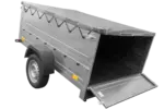 Anhänger kippbar GARDEN TRAILER 201 KIPP mit zusätzlichen Bordwänden, Stützrad und Flachplane - Image 3