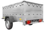 Anhänger kippbar Garden Trailer 201 KIPP mit zusätzlichen Bordwänden, Stützrad und Flachplane-Neu - Image 5