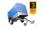 Anhänger mit Plane Garden Trailer 201 KIPP [mit Stützrad, blauer Hochplane und Hochspriegel]-Neu - Image 2