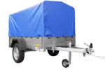 Anhänger mit Plane GARDEN TRAILER 201 KIPP [mit Stützrad, blauer Hochplane und Hochspriegel] - Image 3