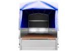 Anhänger mit Plane GARDEN TRAILER 201 KIPP [mit Stützrad, blauer Hochplane und Hochspriegel] - Image 5