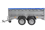 Anhänger mit zwei Achsen Garden Trailer 264/2 KIPP inkl. zusätzliche Bordwände und Flachplane-Neu - Image 6