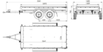 Der Anhänger Garden Trailer 264/2 KIPP MIT STÜTZRAD, H-1100-HOCHSPRIEGEL UND GRAUER PLANE - Image 2