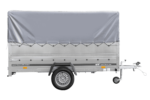 Einachsanhänger 264×150 UNITRAILER GARDEN 265 KIPP mit zusätzlichen Bordwänden, H-800-Rahmen und grauer Plane - Image 7