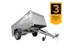 Faltbarer Pkw Anhänger Garden Trailer 230 KIPP mit zusätzlichen Bordwänden, Stützrad, Flachplane und Planenträgern]-Neu - Image 3