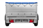 GARDEN TRAILER 264/2 KIPP Zweiachsanhänger mit Stützrad, Planenträgern, zus. Bordwänden und blauer Flachplane - Image 6