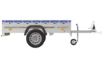 Gartenanhänger 200 Kipp mit Stützrad, H-0-Rahmen und blauer Plane-Neu - Image 4