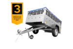 Gitter Anhänger GARDEN TRAILER 201 KIPP mit Laubgitteraufsatz, Stützrad und Flachplane - Image 7