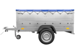 Kfz Anhänger 750 kg GARDEN TRAILER 201 KIPP mit zusätzlichen Bordwänden, Stützrad und blauer Flachplane - Image 4