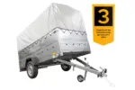 Kfz Anhänger mit Plane GARDEN TRAILER 264 KIPP [mit Stützrad, zusätzlichen Bordwänden, Hochplane und Hochspriegel]-Neu - Image 2