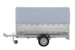 Kfz Anhänger mit Plane GARDEN TRAILER 264 KIPP [mit Stützrad, zusätzlichen Bordwänden, Hochplane und Hochspriegel] - Image 3