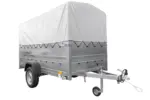Kfz Anhänger mit Plane GARDEN TRAILER 264 KIPP [mit Stützrad, zusätzlichen Bordwänden, Hochplane und Hochspriegel]-Neu - Image 3