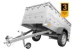 Kippbarer Pkw Anhänger Garden Trailer 200 KIPP mit zusätzlichen Bordwänden, Stützrad und Flachplane-Neu - Image 2