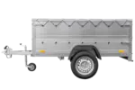 Kippbarer Pkw Anhänger Garden Trailer 200 KIPP mit zusätzlichen Bordwänden, Stützrad und Flachplane-Neu - Image 6