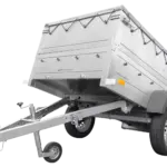 Kippbarer Pkw Anhänger Garden Trailer 200 KIPP mit zusätzlichen Bordwänden, Stützrad und Flachplane-Neu