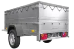 Kippbarer Pkw Anhänger Garden Trailer 200 KIPP mit zusätzlichen Bordwänden, Stützrad und Flachplane-Neu - Image 7