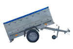 Kippbarer Pkw Anhänger GARDEN TRAILER 200 KIPP mit zusätzlichen Bordwänden, Stützrad und Flachplane - Image 3