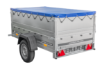 Kippbarer Pkw Anhänger GARDEN TRAILER 200 KIPP mit zusätzlichen Bordwänden, Stützrad und Flachplane - Image 5