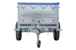 Kippbarer Pkw Anhänger GARDEN TRAILER 200 KIPP mit zusätzlichen Bordwänden, Stützrad und Flachplane - Image 6